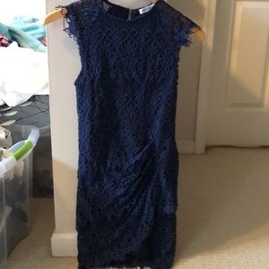 Hello molly navy crochet lace dress